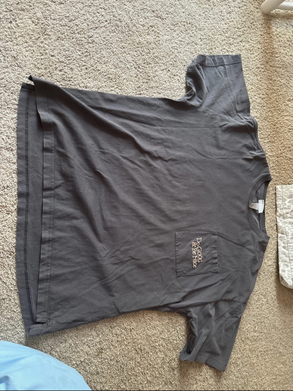 H&M Charcoal Short-Sleeve Pocket Tee